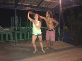 Always dancing, even when Puerto Rican and Colombian styles of salsa clash :)